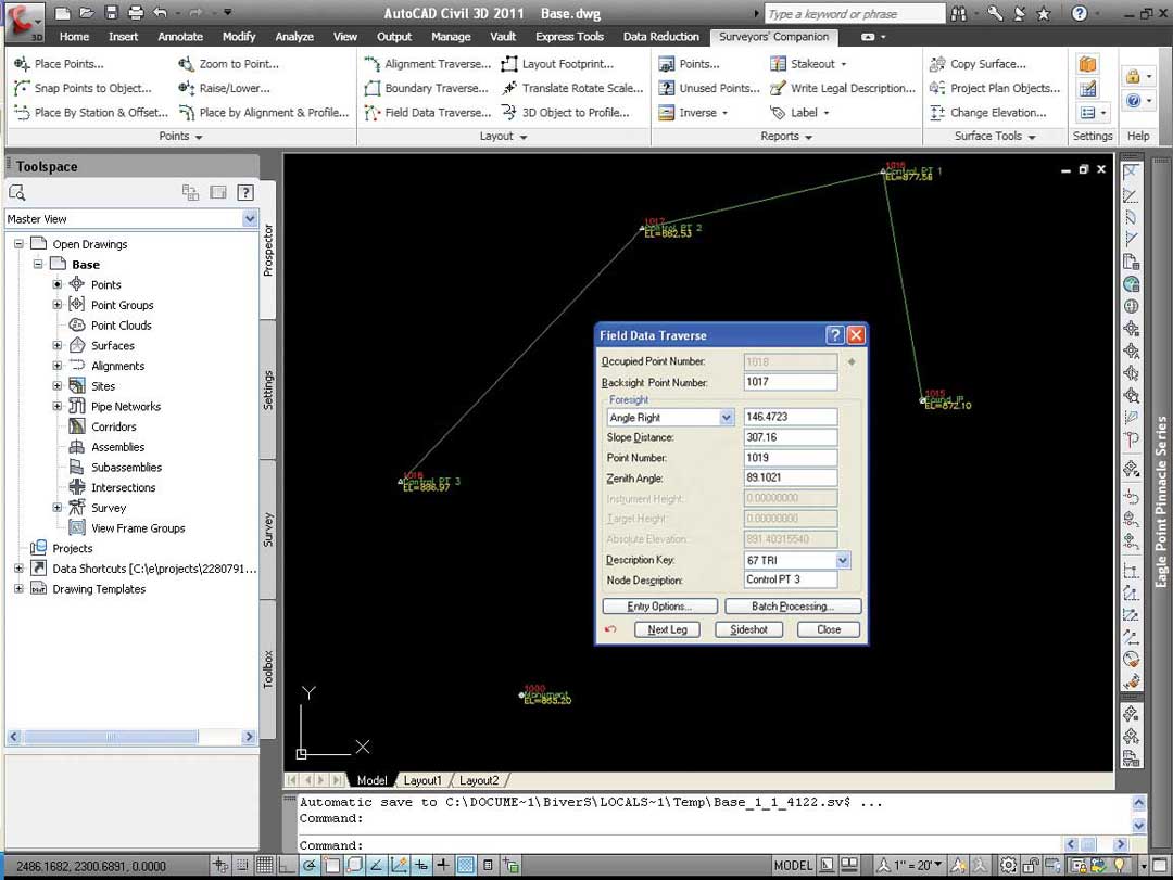 Surveyors Companion for Civil 3D Benefit 1
