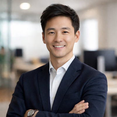 Professional portrait in modern office-ai generated